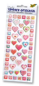 Image de Stickers motifs 3D coeurs